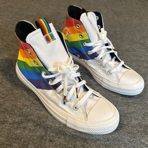 Converse Pride Rainbow High Tops! Women Size 7 NWOB.